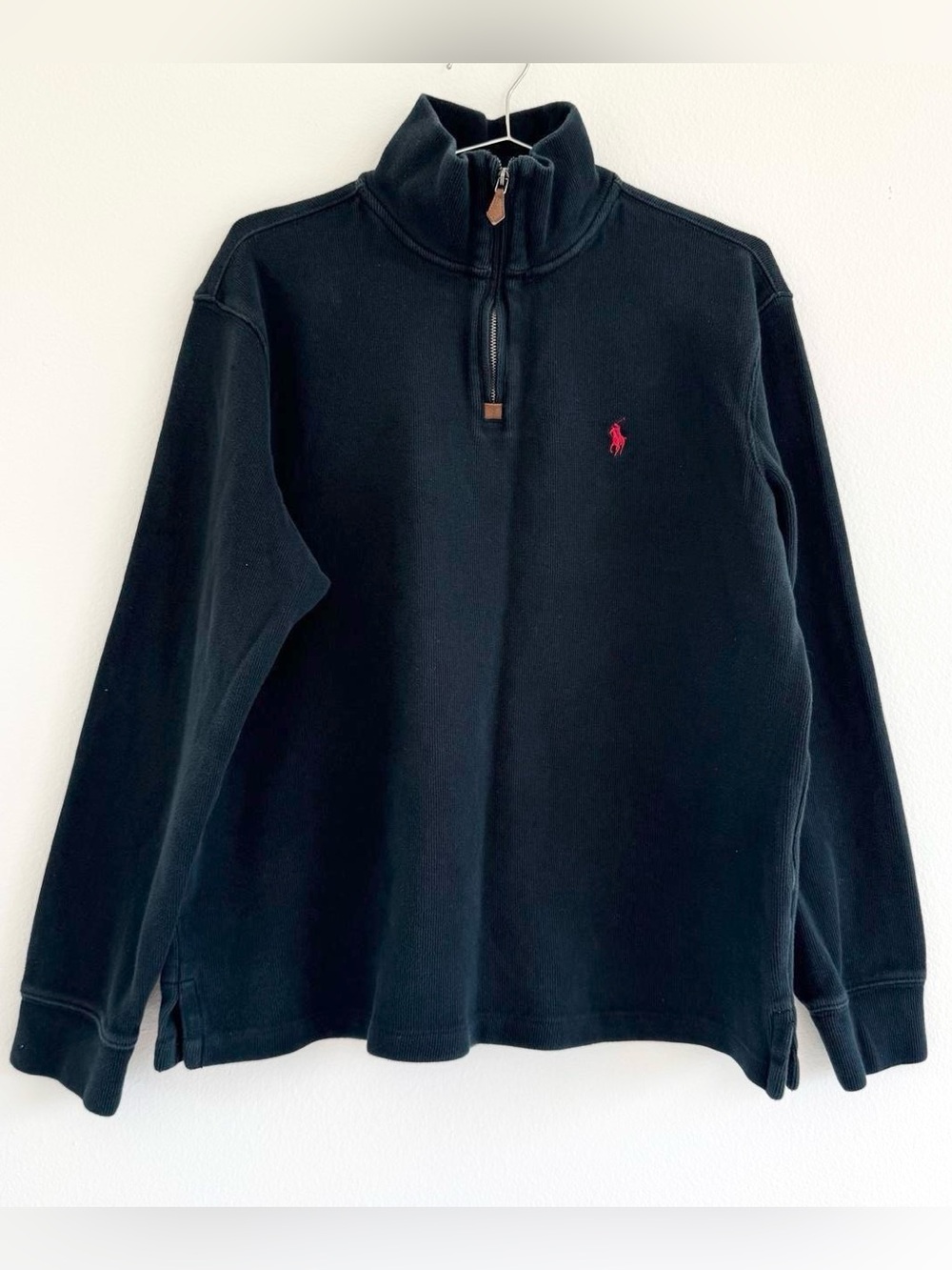 Vtg Polo Ralph Lauren Quarter Zip Sweater